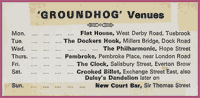 Groundhog Venues